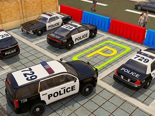 3D Police Car Parking - BET456