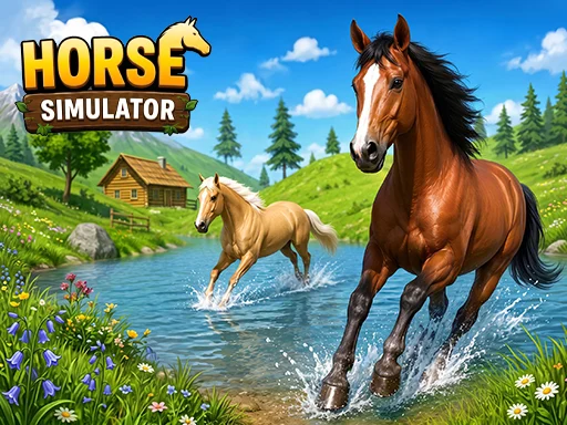 Wild Horse Simulator Racing Games - BET456