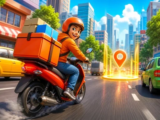 City Delivery Rider Simulator - BET456